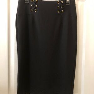 New York Clothing Company Black Pencil Skirt Size Small
